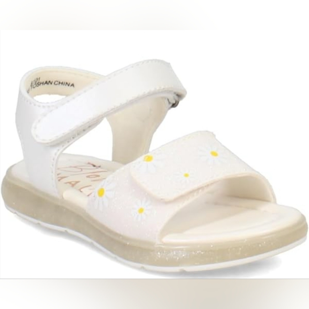 Blowfish Malibu White Toddler Sandals Size 6 | Daisy Flower Comfy Cute Shoes